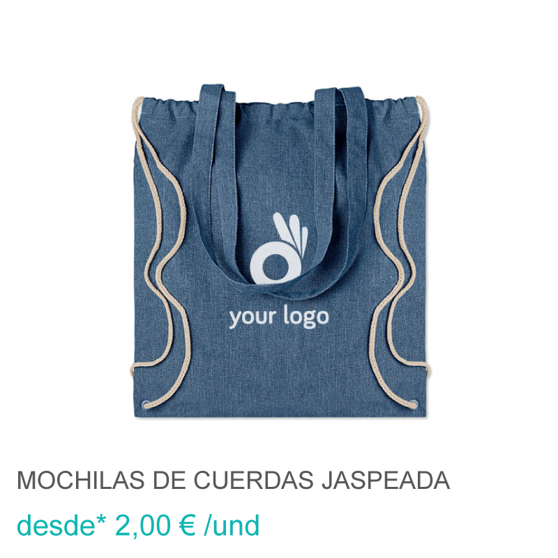Mochilas de cuerdas jaspeada RPET
